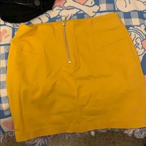 Mustard yellow skirt